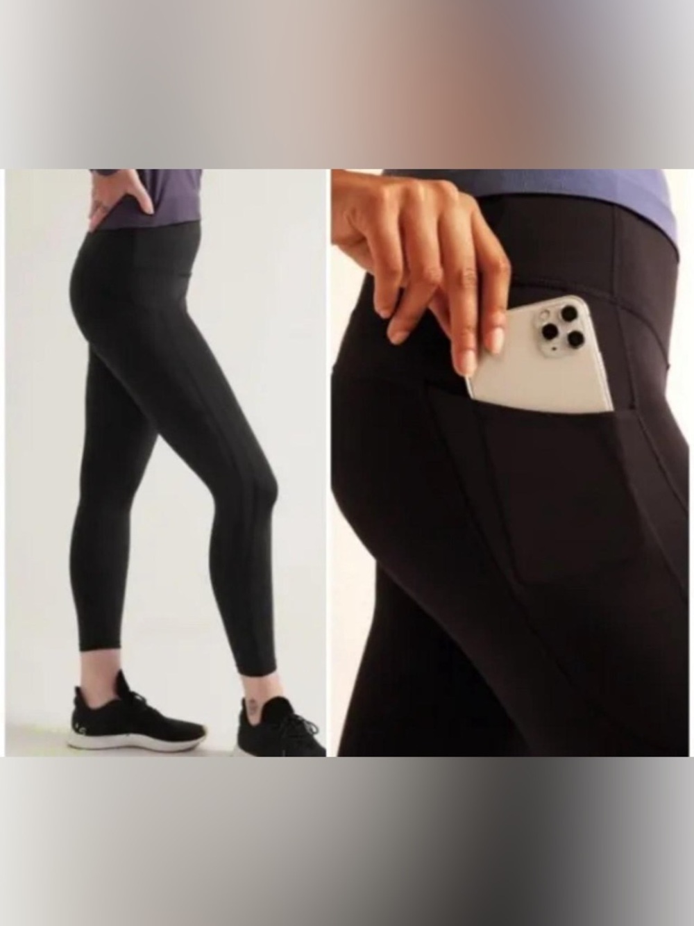 Athleta ultimate stash II 7/8 tight - black